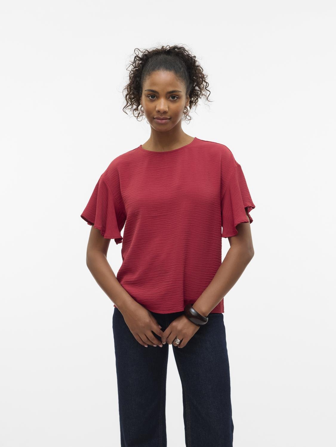 VMALVA Top - Karanda Red - VERO MODA & VILA Bergvik